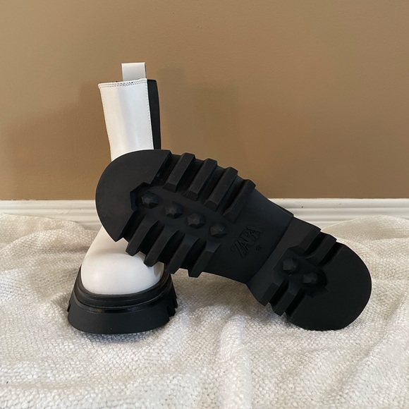White ZARA Combat Boots - Picture 7 of 7